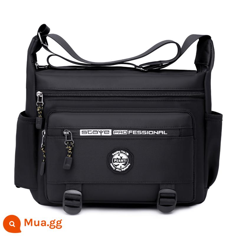 2021 Túi nam mới Mesengers Mesengers Multi -pocket Large -capacity làm gói kinh doanh túi giải trí ngoài trời - [Sức chứa lớn năm lớp]+[YM040 đen]