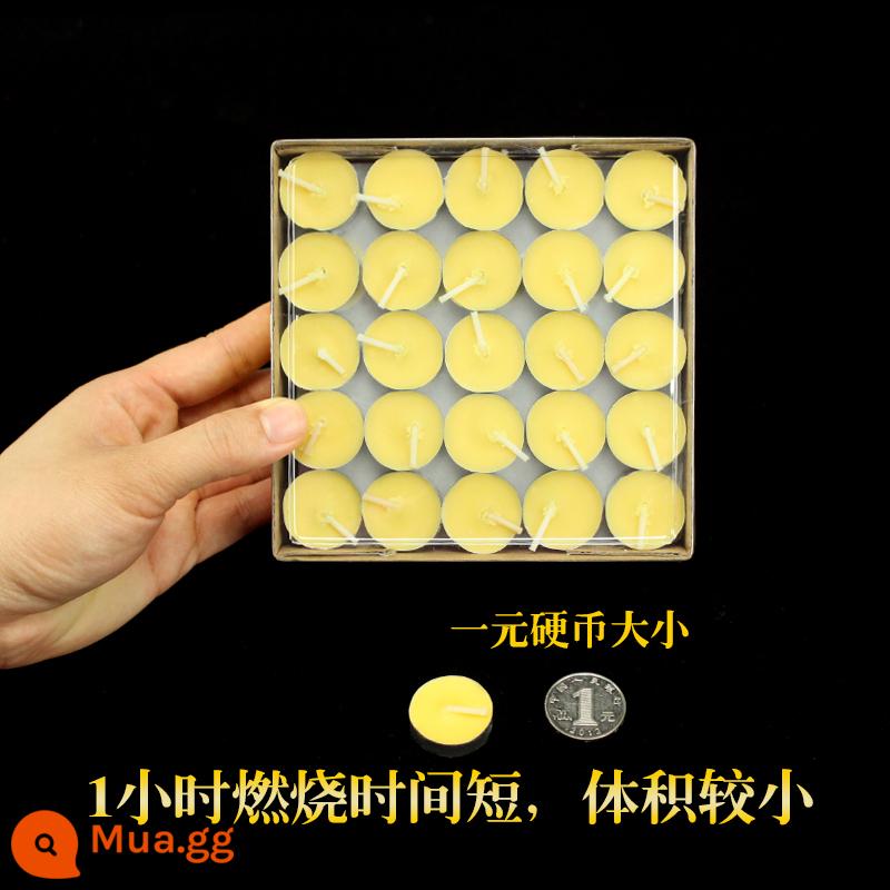 Baolianhua đèn ghee cho đèn Phật 1/2/8/4 giờ 100 viên Su đèn dầu hộ gia đình nến cho đèn ánh sáng dài - 100 viên mỗi giờ (màu vàng) 45 hộp