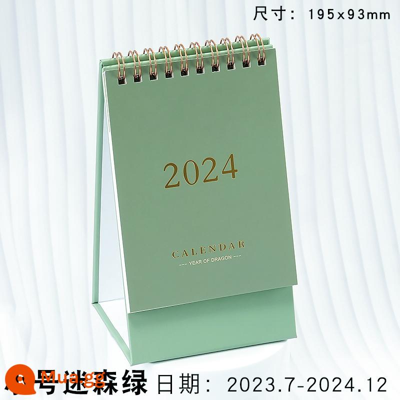 lịch để bàn năm 2023 giấy kraft cổ điển lịch đơn giản notepad trang trí bàn kích thước lớn nửa sau của kỳ thi tuyển sinh sau đại học đếm ngược kế hoạch đăng ký kỷ luật lịch hàng tháng lịch ins gió hàng năm - [Cỡ nhỏ Xanh Huyền Bí] 14 tháng (2023.11-2024.12)