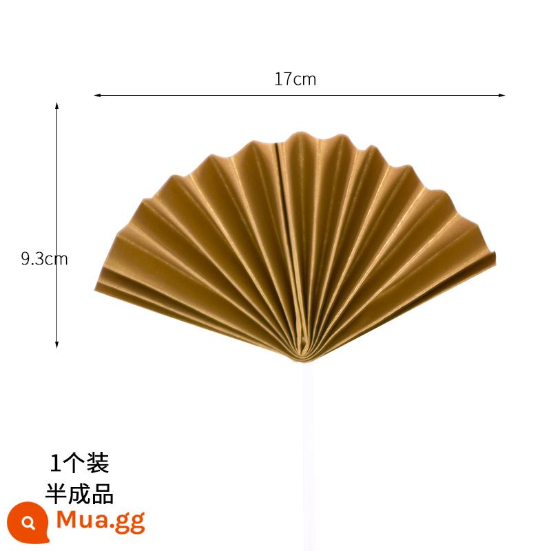 100 gói mini siêu nhỏ đồ trang trí bánh cách ly đế hoạt hình đồ trang trí cách ly móng dưới giá đỡ cách ly chèn - 10 quạt vàng đơn lớn màu vàng huỳnh quang