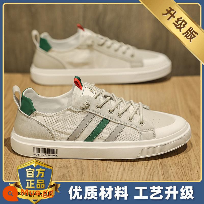 Giày Nam Mùa Đông 2022 Giày Sneaker Nam Thể Thao Thường Ngày Tất Cả Phù Hợp Giày Thủy Triều Nhỏ Màu Trắng Thu Đông Plus Nhung Ấm Áp Giày - [nâng cấp] màu xám