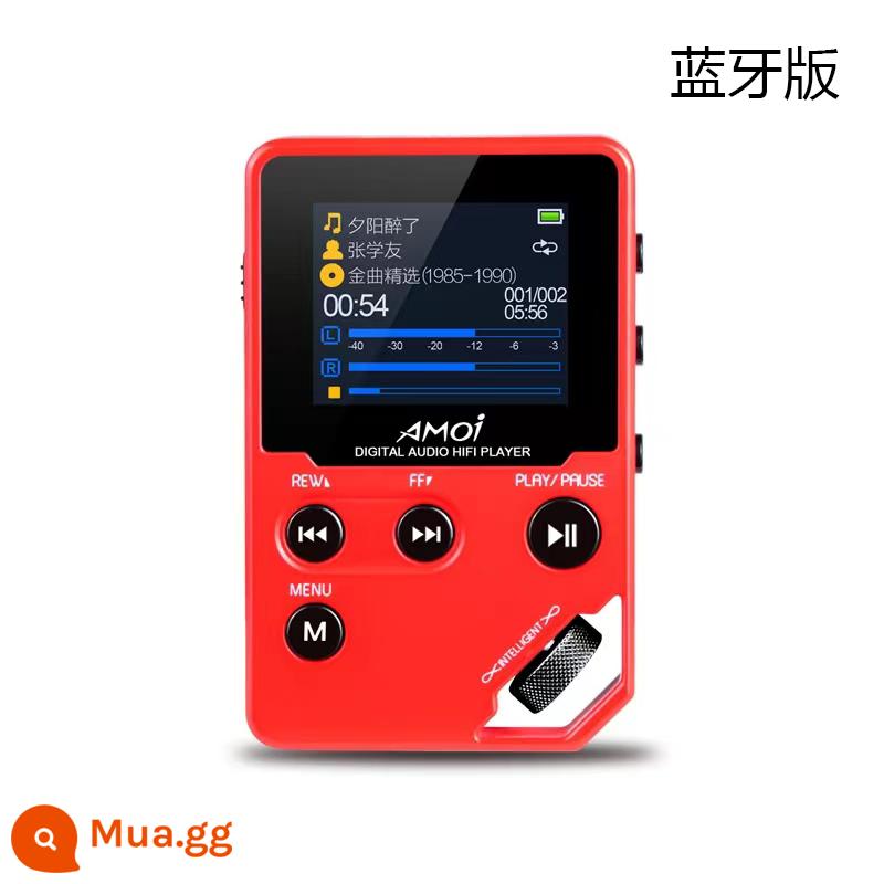 AMOI/Amoi C10 Bluetooth HiFi nghe nhạc không gây sốt biến dạng thẻ mini sinh viên Tiếng Anh máy nghe nhạc - Phiên bản Bluetooth màu đỏ