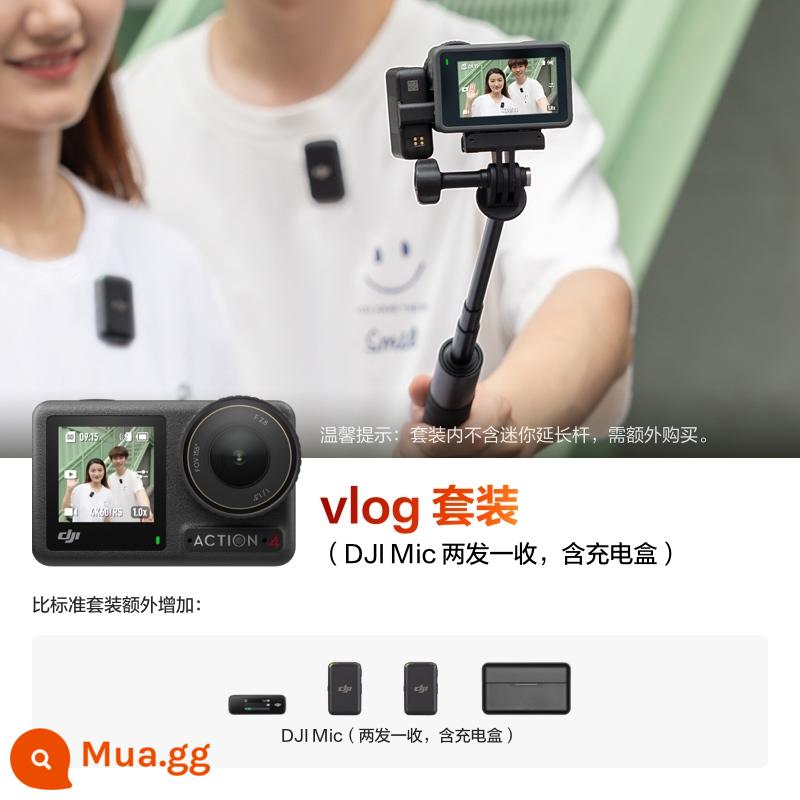 Camera hành động DJI Osmo Action 4 đi xe máy lặn camera vlog ngoài trời - Gói vlog