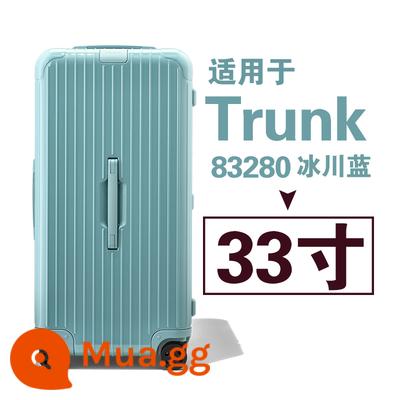 Thích hợp cho tay áo bảo vệ Rimowa cốp xe plus31 inch 33 inch rimowa hành lý bao đựng thiết yếu - Vỏ bảo vệ Trunk Plus 33 inch 83280/Glacier Blue Corner Style Super Fit