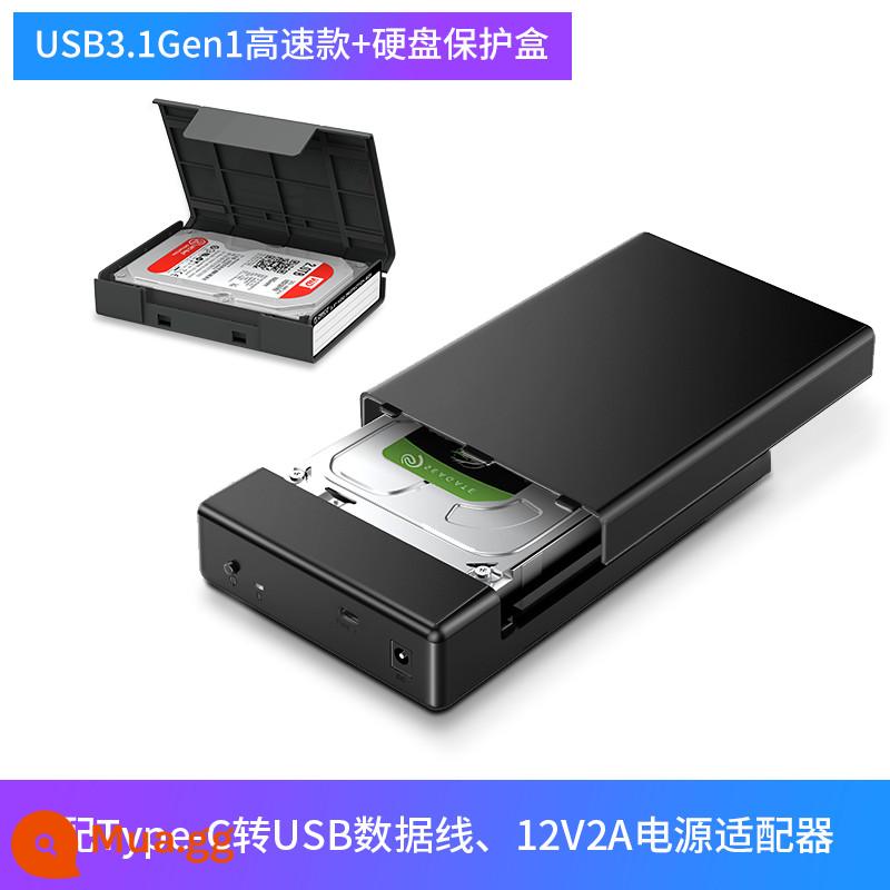 Hộp ổ cứng Orico Orico 3.5/2.5 inch usb3.0 cơ học trạng thái rắn ssd thay đổi ổ cứng di động bên ngoài vỏ hộp máy tính để bàn đa năng máy tính xách tay máy tính xách tay đầu đọc sata bên ngoài - [Mẫu tốc độ cao USB3.1 Gen1 + hộp bảo vệ ổ cứng]