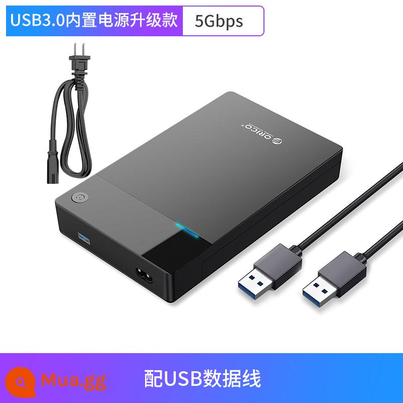 Hộp ổ cứng Orico Orico 3.5/2.5 inch usb3.0 cơ học trạng thái rắn ssd thay đổi ổ cứng di động bên ngoài vỏ hộp máy tính để bàn đa năng máy tính xách tay máy tính xách tay đầu đọc sata bên ngoài - [Mẫu nâng cấp USB3.0] Bộ đổi nguồn tích hợp