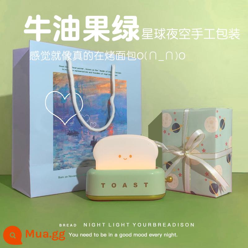 Quà tặng sinh nhật cho bạn gái, bạn trai, bạn gái cho bạn gái - Avocado Green + Planet Night Sky Bao bì thủ công Túi xách Monet