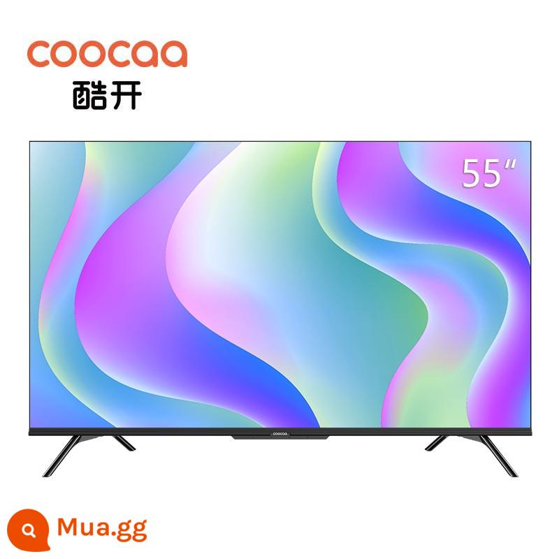 Skyworth Coocaa P31 TV 55 inch giọng nói mạng thông minh WiFi HD 4K TV màu toàn màn hình LCD - đen