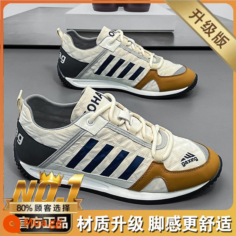 Giày nam 2022 MỚI MỚI Plus Velvet Warm Two -cotton Shoes Online Red Agan Casual Sports Shoes - Màu be (nâng cấp giày đơn)