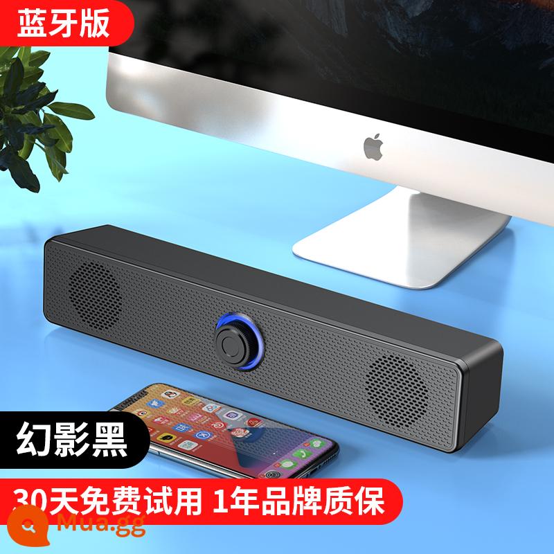 Loa máy tính máy tính để bàn gia đình máy tính xách tay âm thanh nhỏ máy tính để bàn bluetooth loa siêu trầm loa hoạt động không dây - Phantom Black ★Phiên bản Bluetooth [Kết nối có dây/Bluetooth + Chống từ + 4 bộ + 99% không bị biến dạng + Hiệu ứng âm thanh EQ]