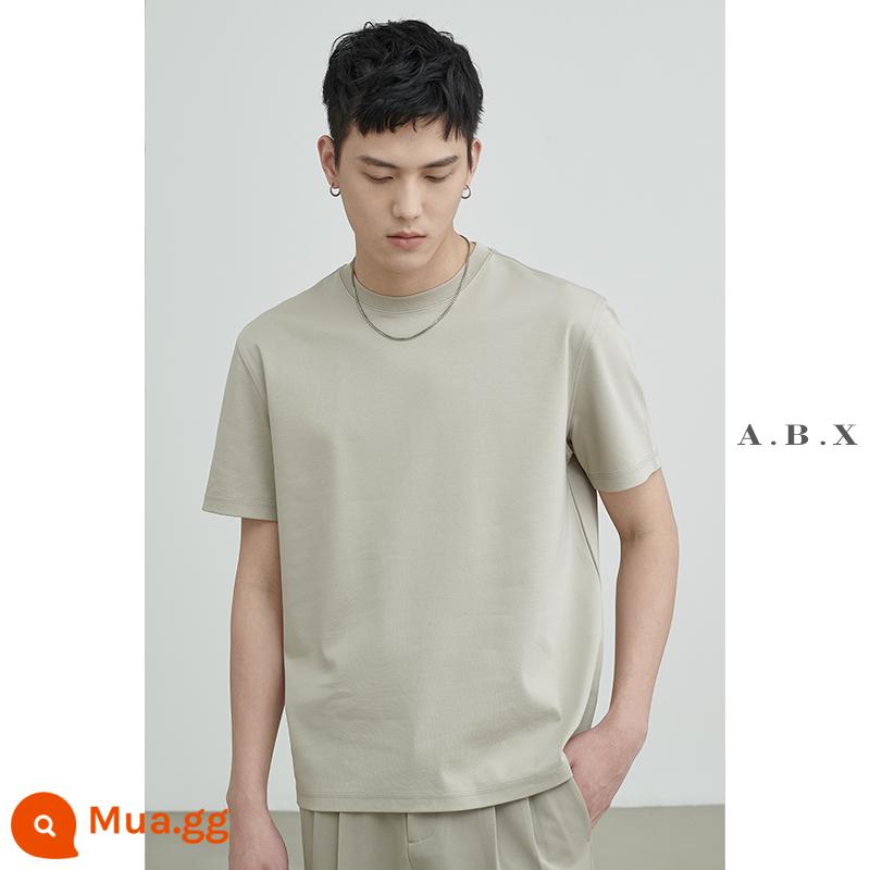 Mùa Hè Tùy Chỉnh Hai Mặt Làm Bóng 40 Cotton Áo Thun Nam Dáng Rộng Tất Cả Trận Đấu Nam Đáy Áo Sơ Mi Trắng - mai nhẹ