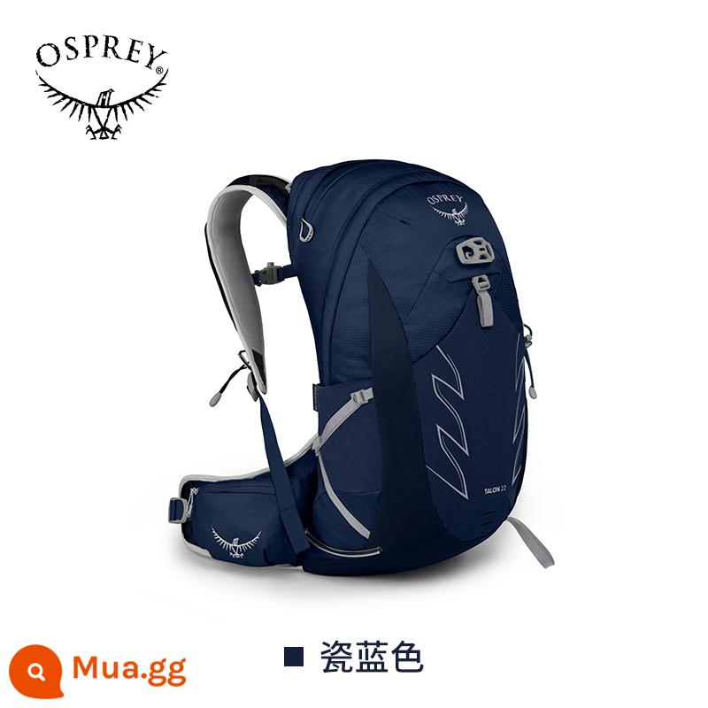 Ba lô du lịch leo núi OSPREY Talon 22L Devil's Claw Leo núi Đi bộ đường dài siêu nhẹ Đa chức năng Thân thiện với môi trường Ba lô Kitty Hawk - sứ màu xanh