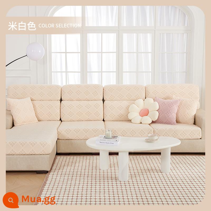 Bọc Ghế Sofa Tất Cả Bao Gồm Đa Năng Chống Trơn Trượt Thun Ghế Sofa Mùa Đông Sang Trọng Đệm Ba Ngồi Một Người Lắm miếng Lót Da - Kẻ sọc trắng