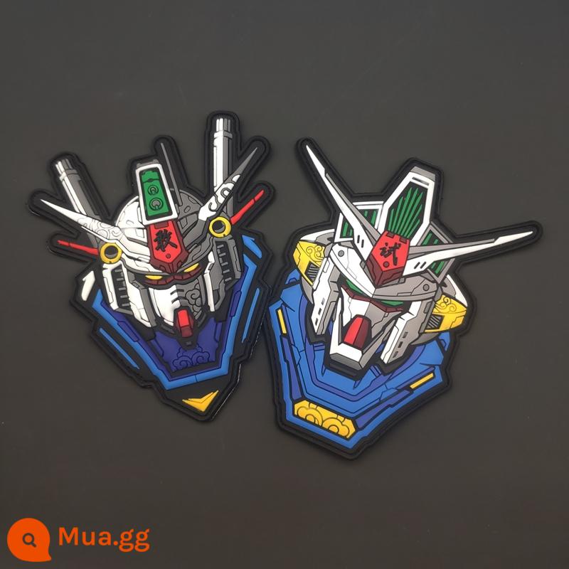 Sản phẩm mới Zhangfa Wenchuang GP02 Gundam Velcro chương băng phát sáng cá tính ba lô nhãn dán 3D chương cao su PVC ba chiều - Sky Blue Muốn Cả Hai Ưu Đãi Đặc Biệt