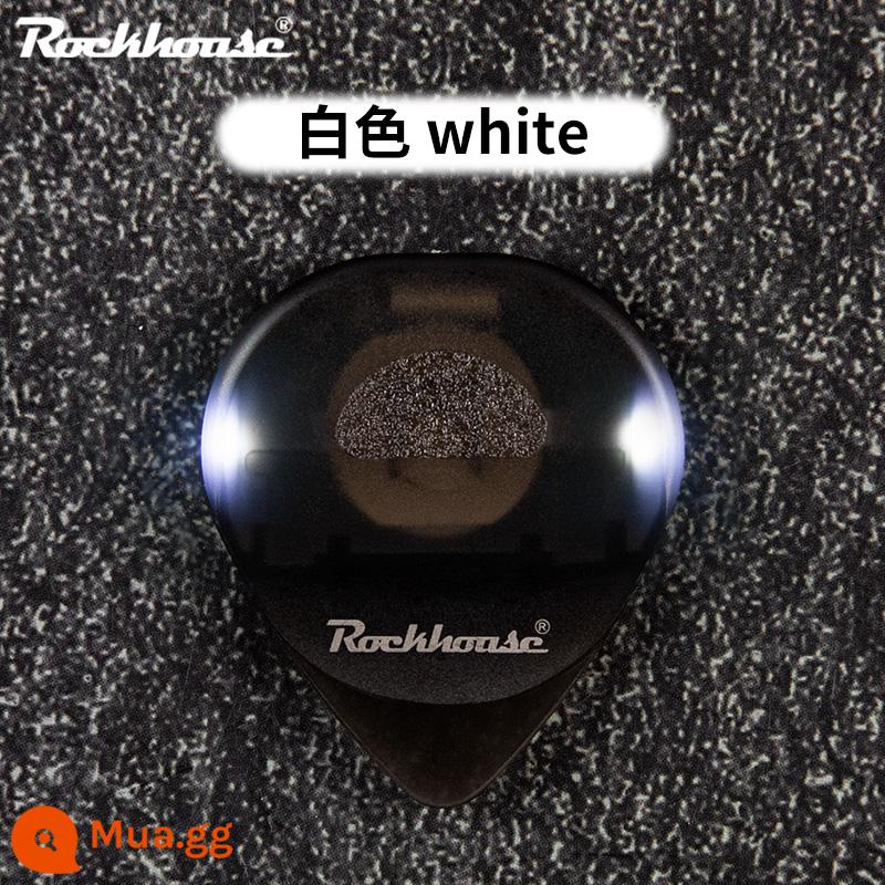 ROCKHOUSEk đàn guitar bass chọn tam giác lớn Pic đèn ngủ LED phát sáng phụ trợ tạo tác mát cảm ứng - [Có thể thay thế pin] Model đèn trắng