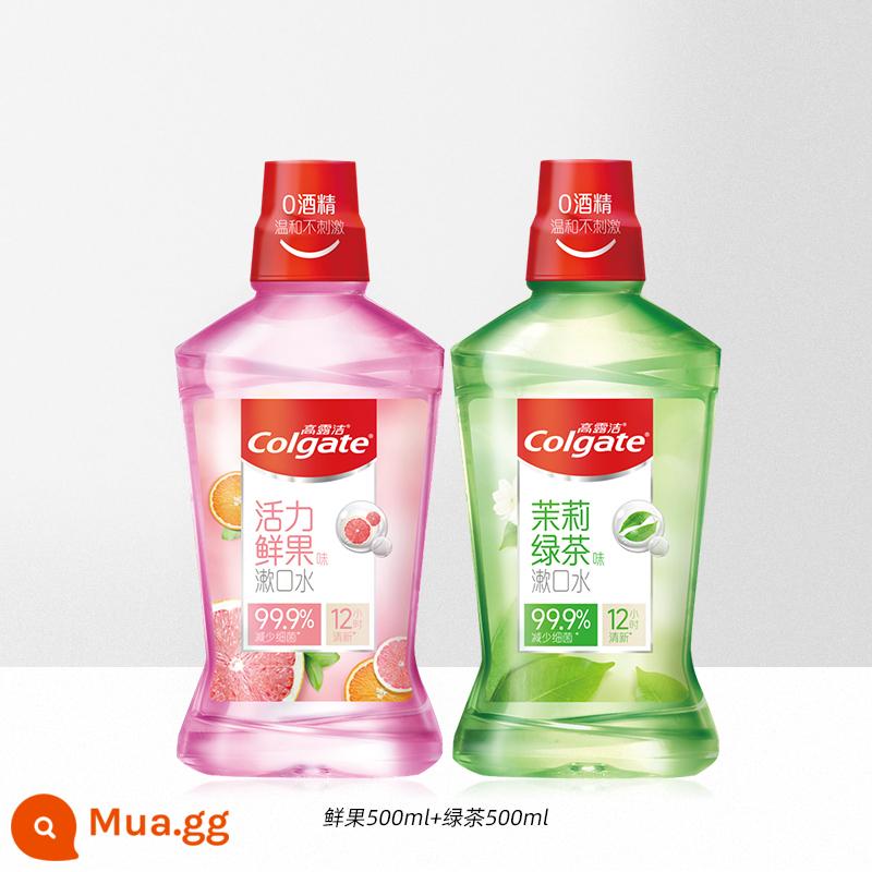 Nước súc miệng Colgate làm sạch bà bầu chứa flo hơi thở thơm tho dưỡng ẩm miệng bé trai bé gái chống sâu bướm nhẹ 0 cồn - [Khuyến khích kết hợp] Trà xanh + trái cây tươi