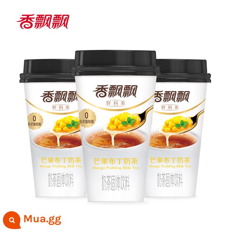 Trà sữa Xiangpiaopiao gồm pudding đậu đỏ, việt quất và xoài, 30 cốc, nhiều cách kết hợp, cả hộp trà sữa cốc - Trà sữa pudding xoài 30 ly