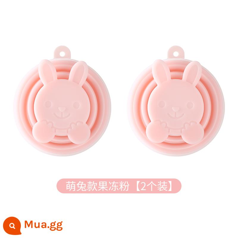 Có Thể Thu Vào Silicone Gấp Gọn Cốc Du Lịch Di Động Nước Súc Miệng Cốc Du Lịch Nước Nén Cốc Rửa Răng Cốc Giá Trị Cao - Jelly Pink Rabbit [2 gói] (Tiết kiệm 2,3 nhân dân tệ)