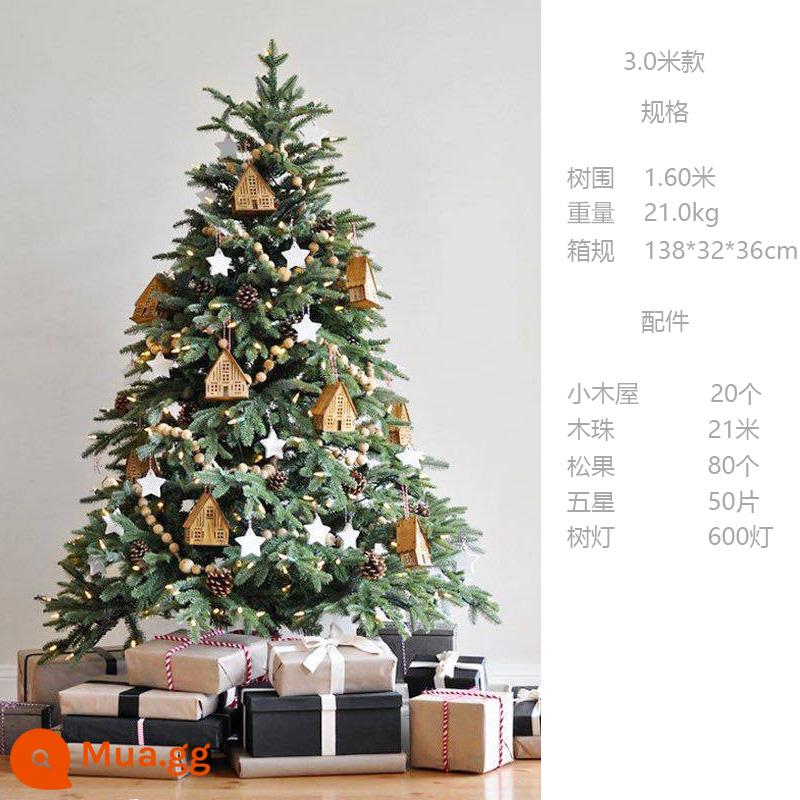 Gói cây thông Noel 1.5/1.8/2.1/3 mét bố trí cảnh trang trí trang trí Giáng sinh quy mô lớn phát sáng tại nhà - Dream Castle 3.0 mét (cây tự động kèm phụ kiện)