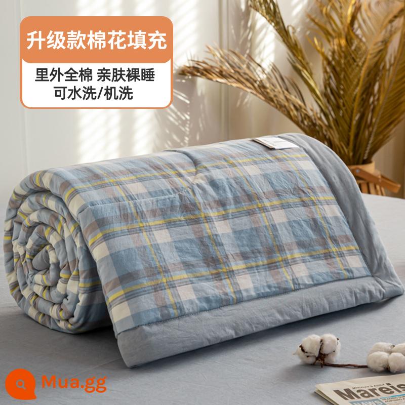 100% cotton bên trong và bên ngoài chăn mùa hè chăn điều hòa mùa hè chăn mát cotton nguyên chất đôi đơn có thể giặt bằng máy mùa hè lõi chăn mỏng - Monica Lan [100% cotton bên trong và bên ngoài, mềm mại và thân thiện với da]