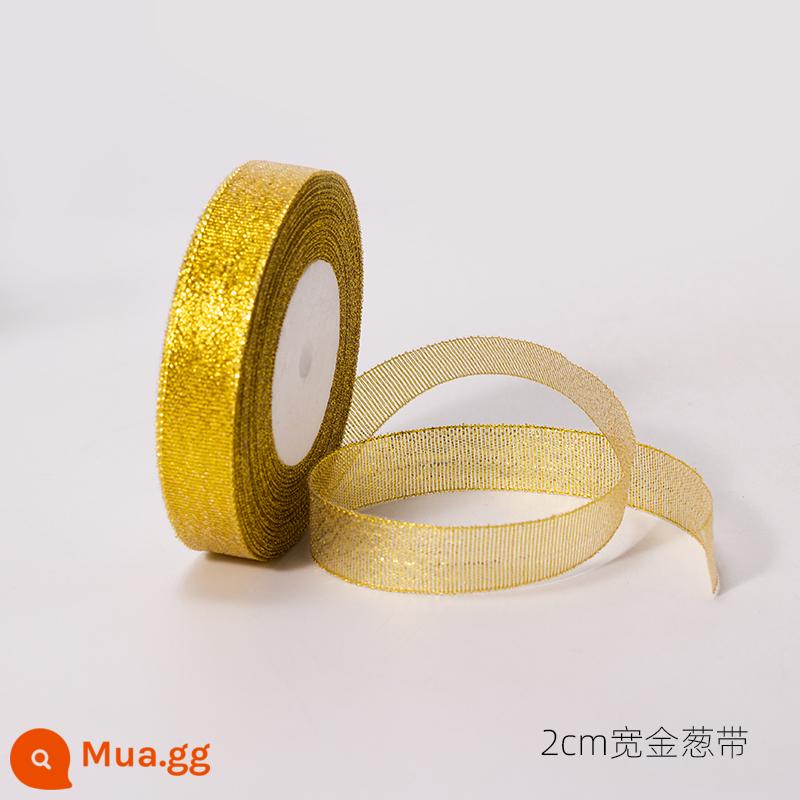 Tiếng Anh ruy băng satin ruy băng có gân bao bì quà tặng hộp quà ruy băng ruy băng dâu tây tháp trang trí bánh ruy băng - 5 cuộn dải lấp lánh rộng 2cm