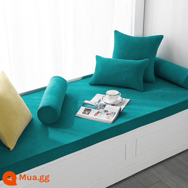 Thảm cửa sổ lồi, thảm bậu cửa sổ, thảm ban công xốp phổ thông, thảm tatami, thảm hình đặc biệt kiểu ins, được sản xuất theo yêu cầu cho tất cả các mùa - xanh xanh