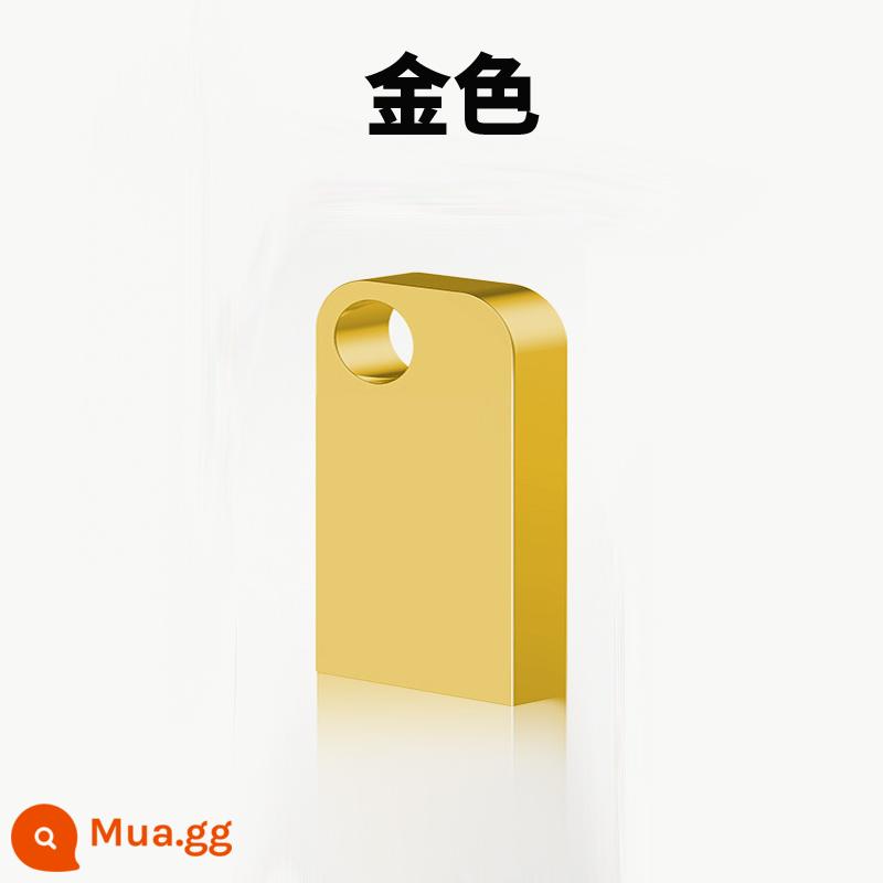 Mini Kim Loại 64G Đèn LED 32/16/8/4 Chống Nước Đèn LED Cổng USB Sáng Tạo Tùy Chỉnh Vô Hình Logo Xe Quà Tặng - vàng nhỏ