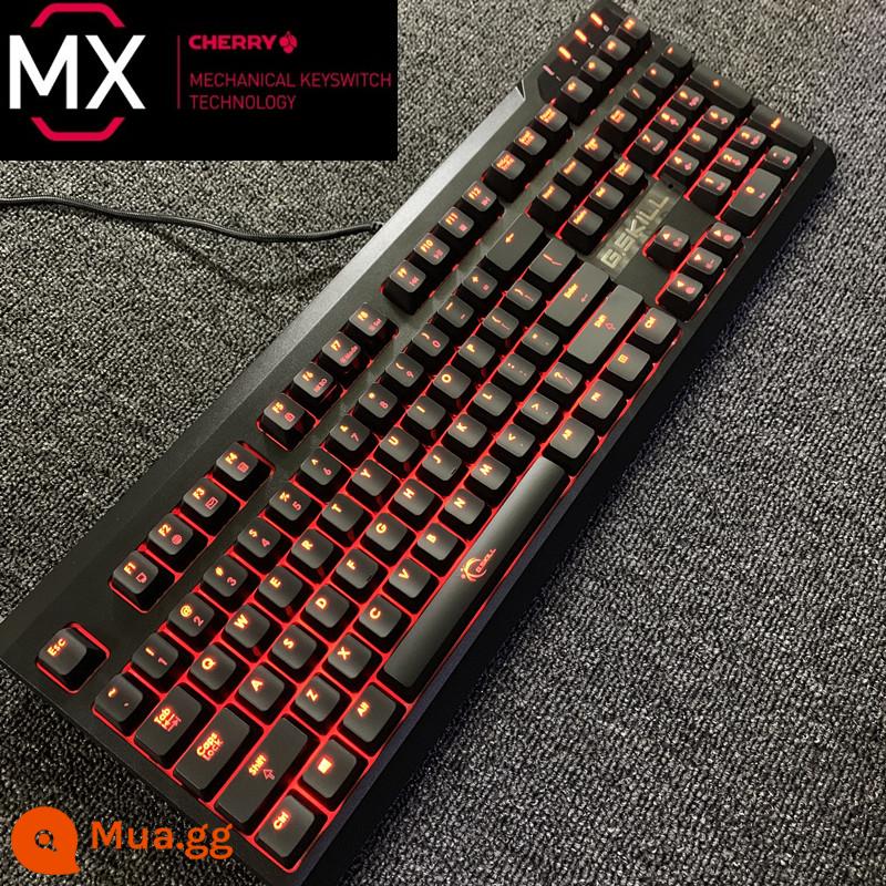 Zhiqi mK780 cherry CHERRY trục xanh trục đỏ trục trà trục bạc Đèn nền RGB lớn tựa tay USB xử lý hàng tồn kho - Zhiqi KM570 Cherry Shaft Đèn Đỏ Chỉ Unpacked 9 Mới