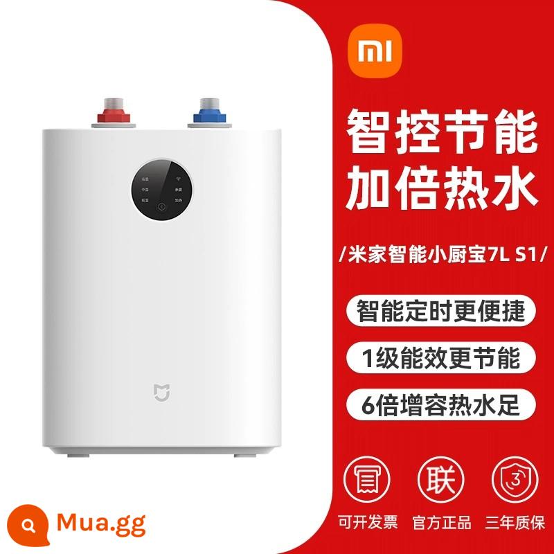 Máy nước nóng điện nhà bếp Xiaomi Xiaochubao loại trữ nước nóng kho báu nước nóng nhỏ tiết kiệm năng lượng dưới quầy máy nước nóng điện tức thời tức thời - Chỉ giải nén Trợ lý nhà bếp thông minh Mijia 7L S1