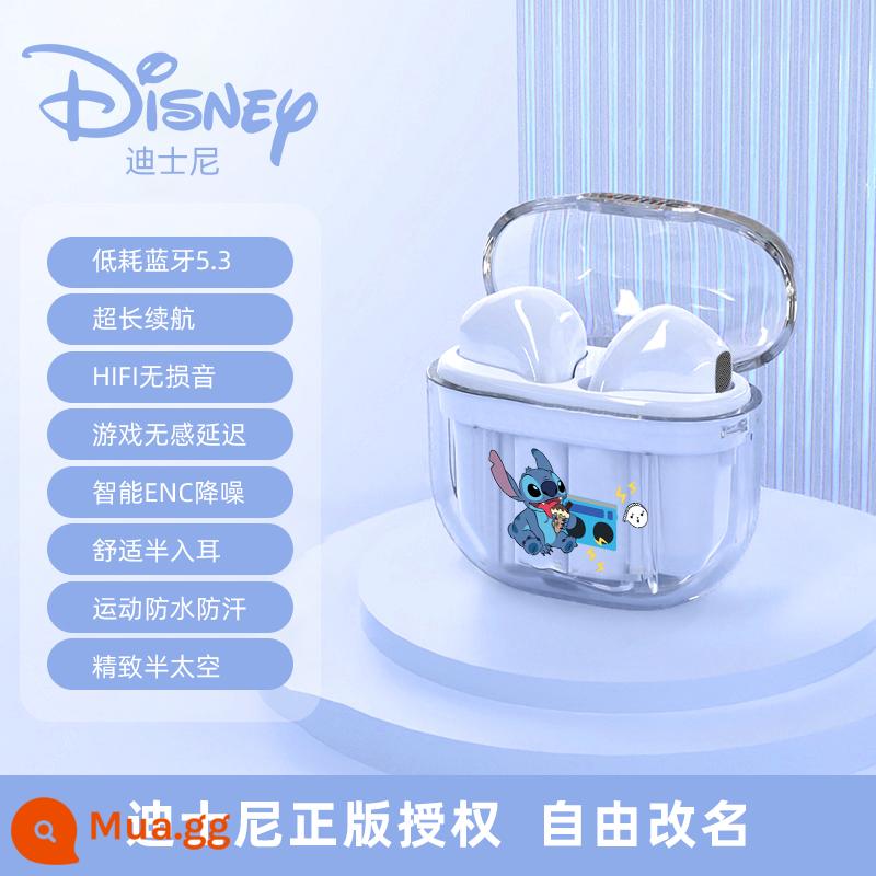 Disney Tai Nghe Bluetooth Không Dây In-Ear Thể Thao Bé Trai Và Bé Gái Giảm Tiếng Ồn 2022 Mới Áp Dụng Apple Huawei - Stitch Blue [Phiên bản cuối cùng] Bluetooth 5.3 công suất thấp + Nâng cấp thời lượng pin + Âm thanh không bị méo ở cấp độ HIFI