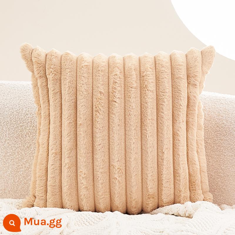 Gối Sofa Phòng Khách Ins Gió Sang Trọng Gối Đệm Lưng Dễ Thương Đệm Đèn Hiện Đại Sang Trọng Áo Gối Chần Gòn Không Lõi - Màu mơ nhạt của Manwei