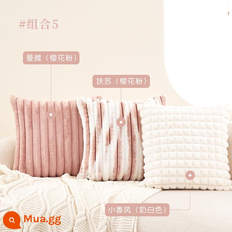 Gối Sofa Phòng Khách Ins Gió Sang Trọng Gối Đệm Lưng Dễ Thương Đệm Đèn Hiện Đại Sang Trọng Áo Gối Chần Gòn Không Lõi - Liên minh 5 Risho 10 nhân dân tệ