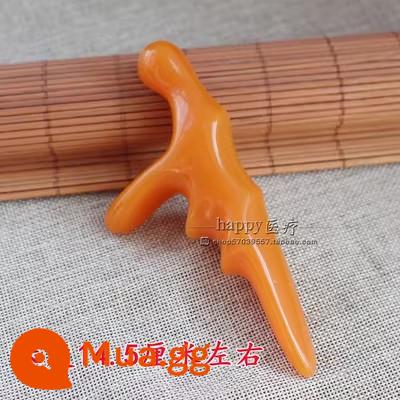 Nhựa sáp ong tam giác đế huyệt massage chim lớn báo chí dính chân massage chân đốt sống huyệt huyệt dính - Hình nón massage chân hình tay màu vàng 1 chiếc