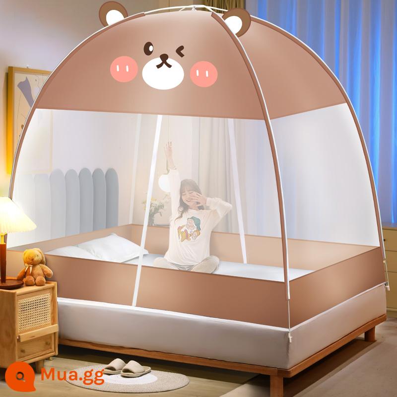 2023 mới không cần lắp đặt yurt home màn chống muỗi đơn giản tài khoản mẫu phòng ngủ trẻ em 2022 lều nhỏ - Big Bear [Mái vải chống bụi] Loại A Không chứa Formaldehyde được Baoma khuyên dùng