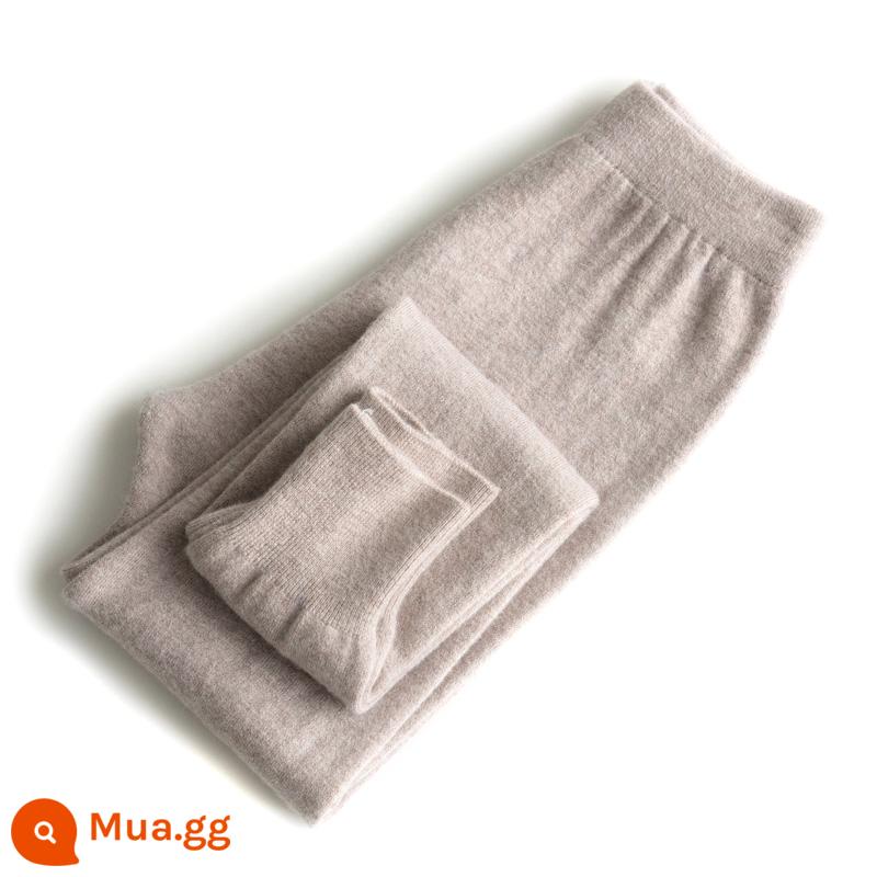 Quần cashmere cho trẻ em Quần len bé trai dày vừa phải Quần lót bé gái Quần ấm vừa và lớn cho trẻ em Quần len trẻ em Quần cotton - Con đực--Lạc đà