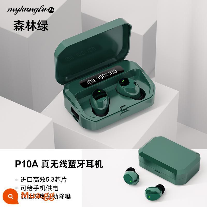 Tai nghe bluetooth true wireless chính hãng Authentic 2022 in-ear mới chất lượng cao phù hợp với lúa kê đỏ - Forest Green [Chip Bluetooth 5.3 nhập khẩu★Màn hình kỹ thuật số ba màn hình LED★Giảm tiếng ồn chủ động]