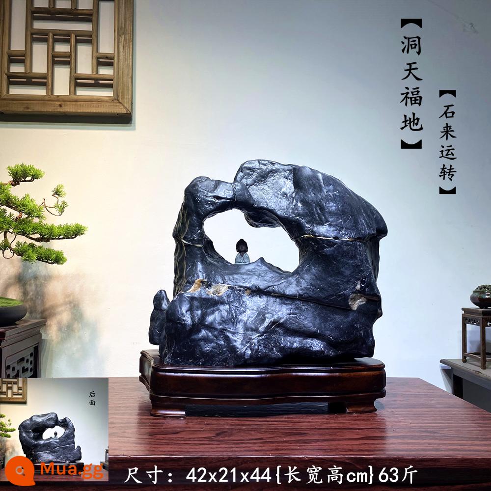 Trang trí đá Lingbi tự nhiên đá thô phòng khách phòng khách Bonsai Taihu Stone Office Xuangan Town House Loc -Water Stone Stone - 839{Dongtian Paradise}