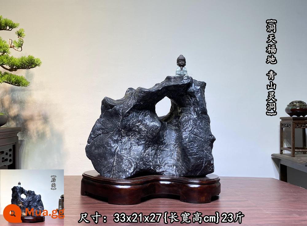 Trang trí đá Lingbi tự nhiên đá thô phòng khách phòng khách Bonsai Taihu Stone Office Xuangan Town House Loc -Water Stone Stone - 859{Đông Thiên phúc địa, đá chuyển hóa}