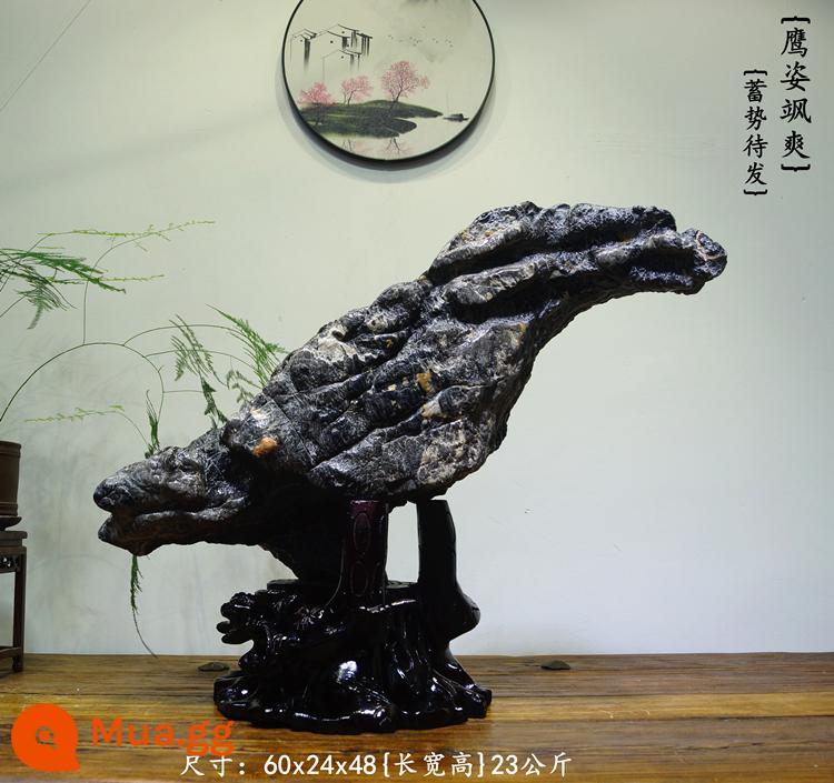 Trang trí đá Lingbi tự nhiên đá thô phòng khách phòng khách Bonsai Taihu Stone Office Xuangan Town House Loc -Water Stone Stone - màu tím