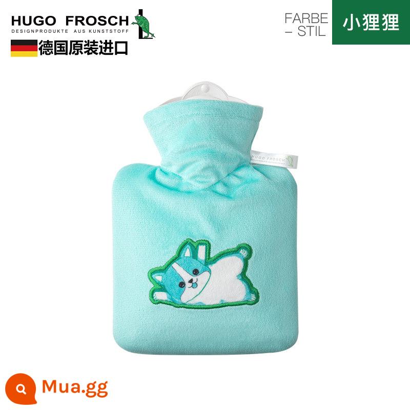 Đức nhập khẩu túi nước nóng xả dày chống cháy nổ HUGO Frosch túi nước nóng lớn chứa đầy nước - 0.6L Little Lili (có áo khoác nguyên bản)