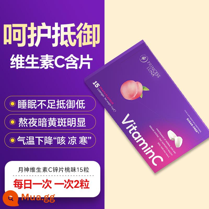 olly complex vitamin C gummies vitamin toàn diện cho nam nâng cao sức đề kháng tăng tốc chuyển hóa miễn dịch - [Tăng cường miễn dịch] Viên ngậm Luna Zinc + VC 15 viên