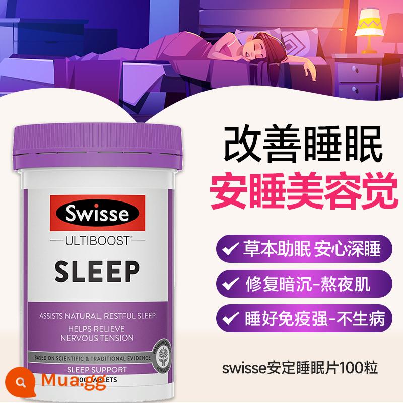 Swisse Tạo Bọt Viên Vitamin C Viên Làm Trắng Da Vết Thâm VC Viên Vitamin C Răng Miệng Miễn Dịch Mạnh Soái Hạm Store Chính Hãng - [Ngủ ngon và tăng cường miễn dịch] viên ngủ thảo dược sw 100 viên