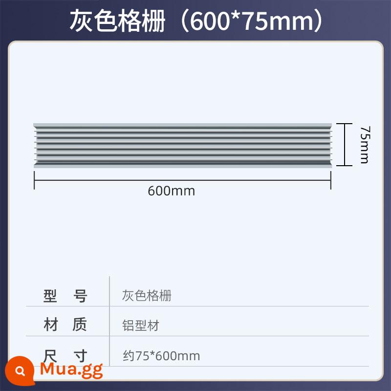 Barlowston lưới tản nhiệt đầy đủ cải tạo nhà trần treo Tấm tổ ong Yuba Tấm thạch cao rất đẹp - 75*600 màu xám