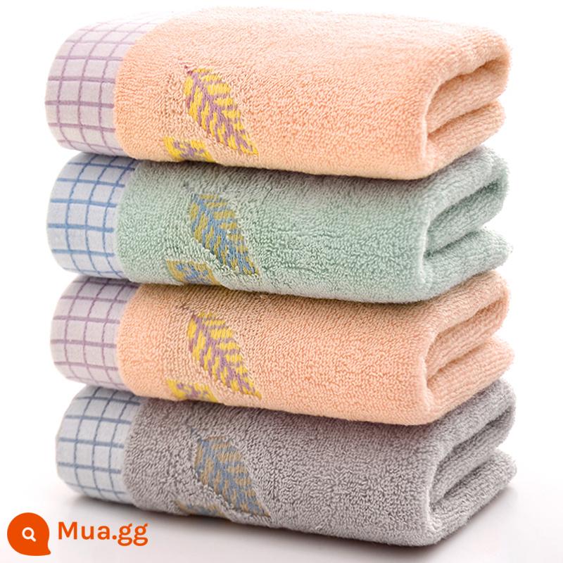 3 gói khăn mặt dày cotton nguyên chất rửa mặt gia đình dành cho cặp đôi, khăn tắm cotton cỡ lớn, mềm mại và thấm hút, bán hàng trực tiếp tại xưởng - Lá Vàng Cổ Điển [33*73] 3 Gói [Bông]