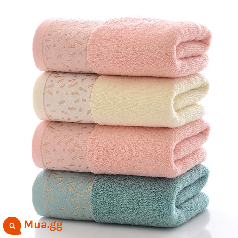 3 gói khăn mặt dày cotton nguyên chất rửa mặt gia đình dành cho cặp đôi, khăn tắm cotton cỡ lớn, mềm mại và thấm hút, bán hàng trực tiếp tại xưởng - Kiểu bầu trời đầy sao [33*73] 3 gói [bông]