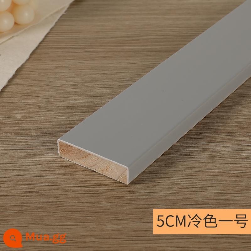 Skirting board trắng đen 2cm sàn gỗ ốp chân tường dòng 6 cm 3 cm 4 cm phẳng Bắc Âu đơn giản 5 dán tường - 5cm màu sắc mát mẻ dày 1,2