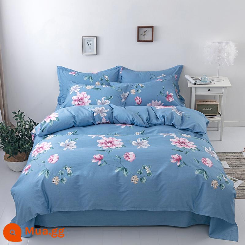 100% cotton Tân Cương vỏ chăn đơn mảnh vỏ chăn cotton 150x200x230 chăn trẻ em đơn 1.5m 180cm2 - nở hoa