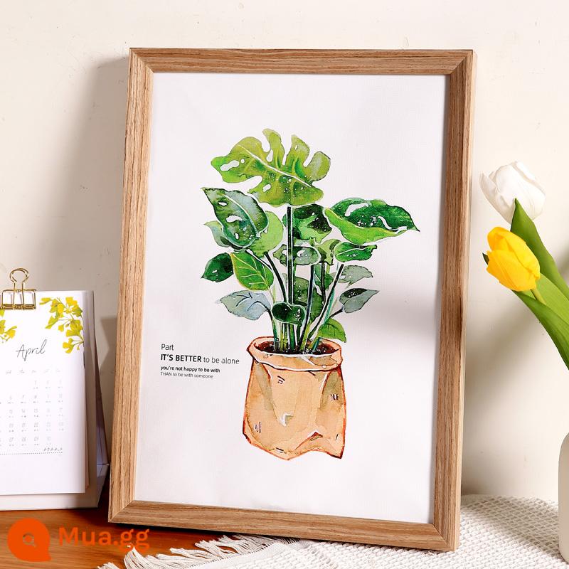 Khung ảnh gỗ gắn khung ảnh gỗ treo tường 4K mở 8k trẻ em A3 màu log 16 inch poster tùy chỉnh a4 màn hình - Mẫu 2135-màu cổ điển