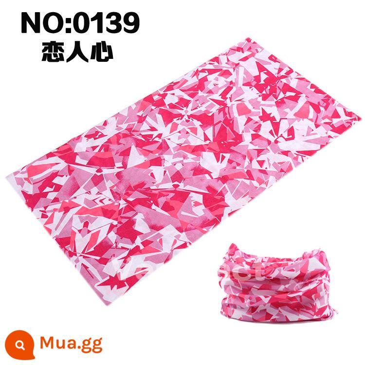 Nhiều Loại Ma Thuật Băng Đô Cài Tóc Turban Gọng Đi Xe Đạp Cổ Nam Câu Cá Ngoài Trời Mặt Nạ Chống Cát Chống Cát Full Mặt Xe Máy Mặt Khăn Choàng khăn Nữ - 139 trái tim tình nhân