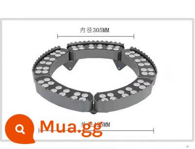 Đèn cây ngoài trời chống thấm nước dẫn đèn trụ cột công viên cảnh quan sân vườn hình tròn tôn đơn sắc cây đầy màu sắc nổi bật - 60W trắng ấm 220V